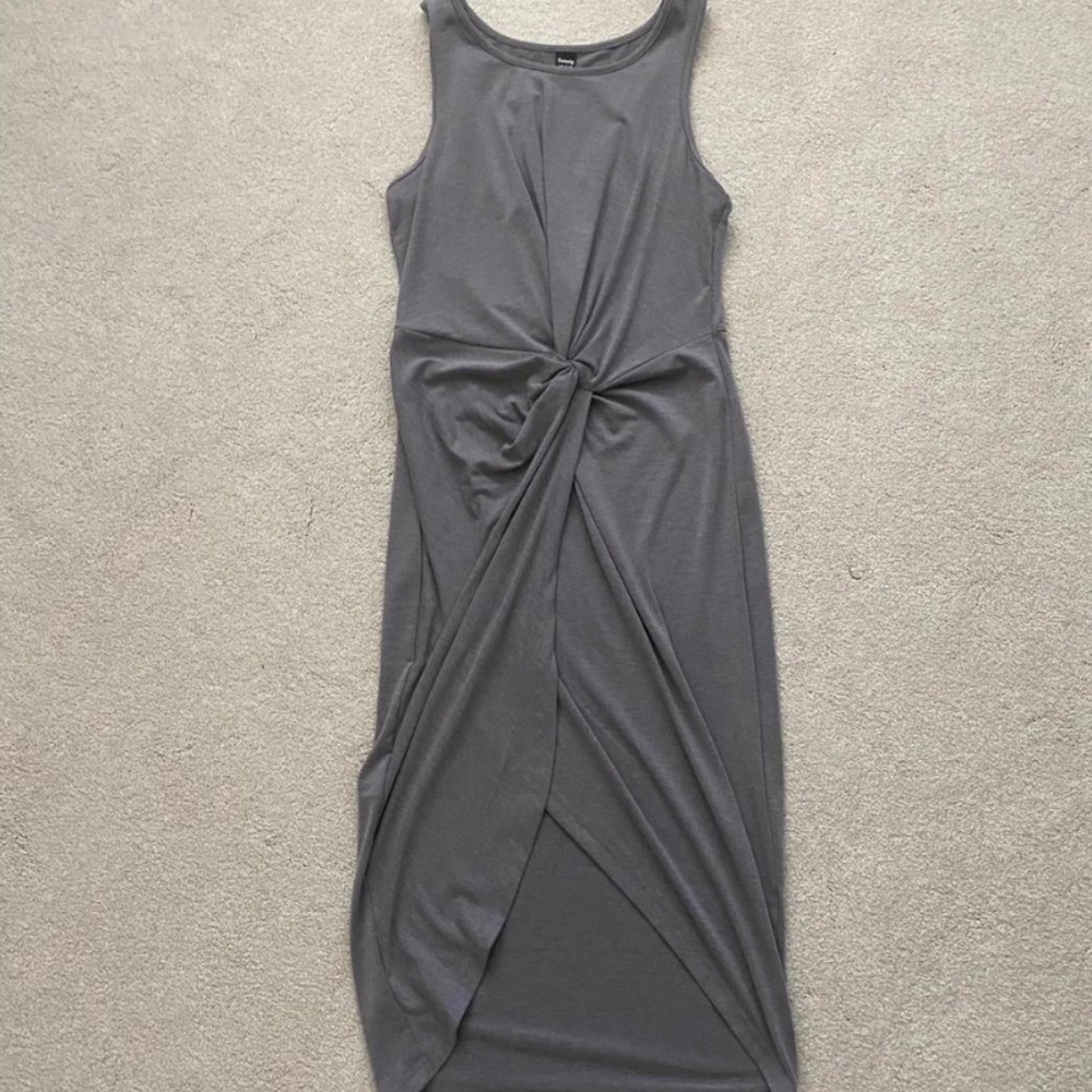 Grey midi dress sz S